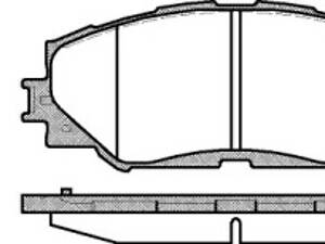 Дисковые тормозные колодки REMSA 123200 пер.