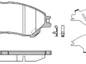 Дискові гальмівні колодки REMSA 158902