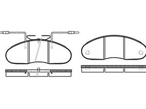 Дисковые тормозные колодки REMSA 4802 Комплект