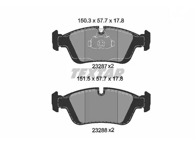 Дискові гальмівні колодки TEXTAR 2328702