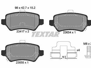 Дисковые тормозные колодки TEXTAR 2341703 Комплект