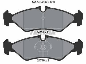 Дисковые тормозные колодки TEXTAR 2473901, зад., DB208 (тип ATE)