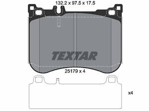 Дискові гальмівні колодки TEXTAR 2517903