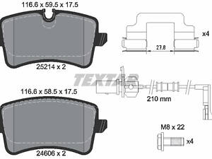 Дисковые тормозные колодки TEXTAR 2521413