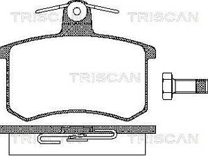 Дисковые тормозные колодки TRISCAN 811010116 Комплект