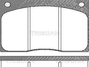 Дискові гальмівні колодки TRISCAN 811010799 Комплект