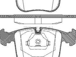 Дискові гальмівні колодки TRISCAN 811011012 Комплект