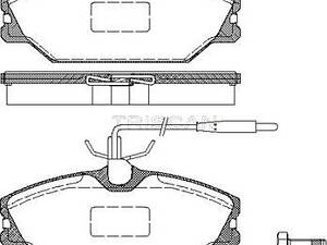 Дискові гальмівні колодки TRISCAN 811025003 Комплект