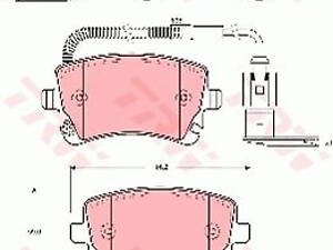 Дискові гальмівні колодки TRW GDB1508 VOLKSWAGEN Phaeton