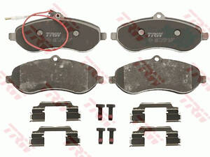 Дисковые тормозные колодки TRW GDB1718 CITROEN/PEUGEOT/FIAT Jumpy/Scudo/Expert '1,6'-ABS '07>>