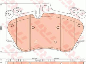 Дисковые тормозные колодки TRW GDB1764 PORSCHE Caenne 3,0-4,8 F '04>>