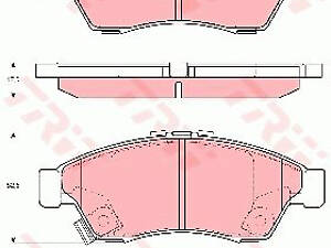 Дискові гальмівні колодки TRW GDB3290 SUZUKI Liana