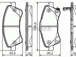 Гальмівні колодки дискові перед. Toyota Auris 1,4 D-4D 07-