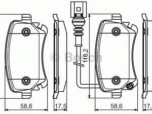 Дисковi колодки заднi BOSCH 0986495094 на VW KOMBI / CARAVELLE VI автобус (SGB, SGG, SGJ)