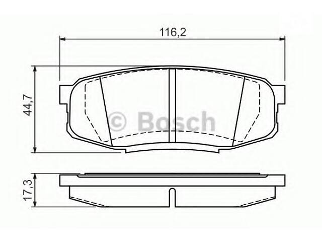 Тормозные колодки дисковые зад. Toyota Land Cruiser 4.5 D-4D/4.7 VVTi 01 07-