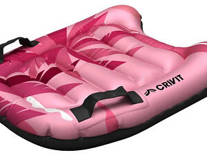 Детская надувная водная доска, бодиборд для плавания Crivit розовый (до 40 кг.)