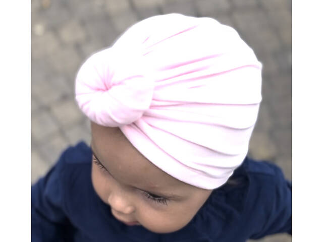 Дитяча шапочка тюрбан з бубликом - Фото 2