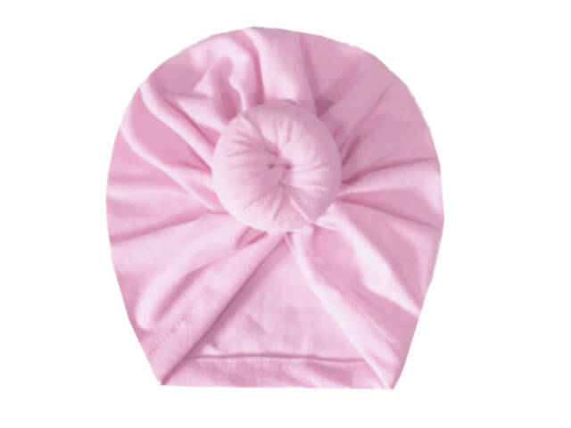 Дитяча шапочка тюрбан з бубликом - Фото 3