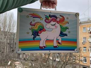 Дитячий набір для творчості Єдиноріг 145 предметів в алюмінієвій валізі