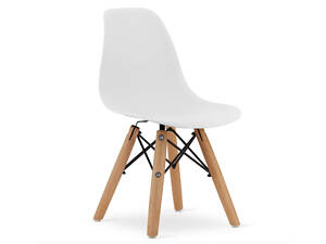 Дитячий стільчик Leobert Zubi зі спинкою білий