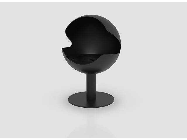 Дизайнерский напольный биокамин Gloss Fire Sfera-m3 Черный - Фото 2