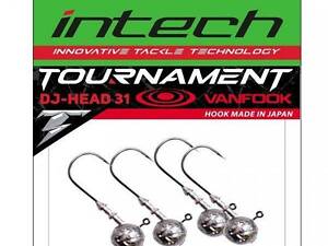 Джиг-головка, Крючки рыболовные для силиконовых приманок Intech Интеч Tournament DJ-Head 31 №6/0 32g 2шт