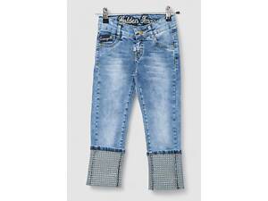 Джинсы для девочек, цвет голубой, 247R2834