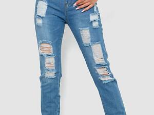 Джинси жіночі на резинці, колір темно-блакитний, 244R5005