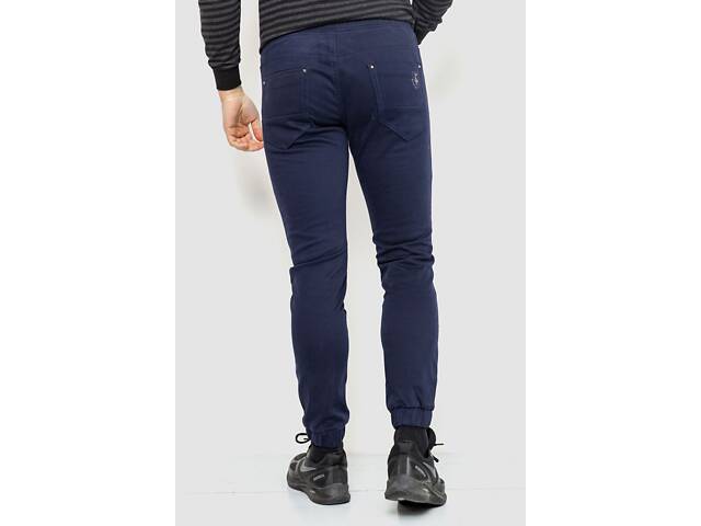Чоловічі джогери на флісі темно-синій 182R2098 Ager 27 - Фото 4
