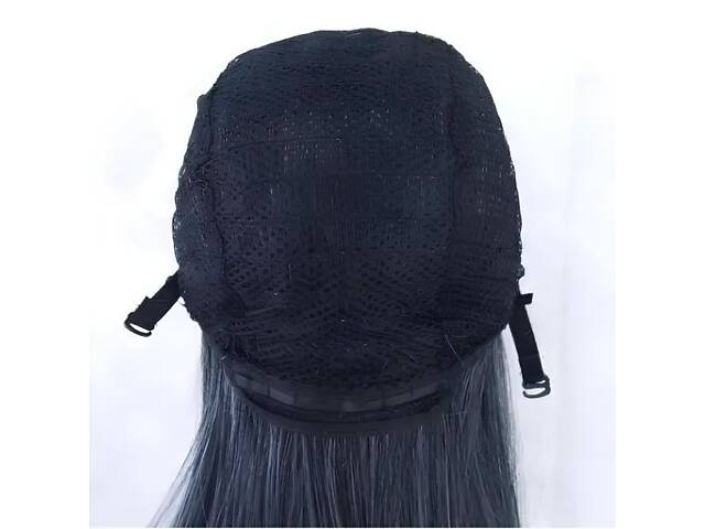 Довга зелена перука RESTEQ 80 см - пряме синтетичне волосся для косплея, аніме, фотосесій і вечірок, яскрава перука з природним - Фото 3