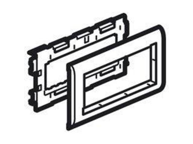 DLP-S Legrand супорт Mosaic (6 модулів) для кабель-каналів 85x50мм, 100x50мм, 130x50мм (638004) - Фото 1