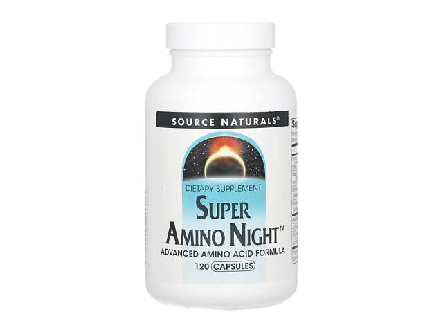 Для сну Source Naturals Super Amino Night 120 капсул - Фото 1
