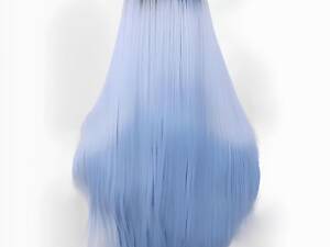 Длинный голубой парик омбре RESTEQ 66 см, прямые волосы градиент, парики из высококачественных синтетических волокон