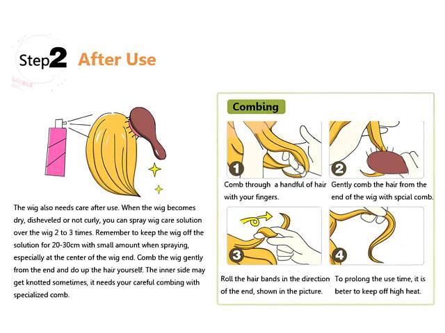 Довга перука RESTEQ 100 см оранжеве волосся для косплею вечірок фестивалів та тематичних фотосесій - Фото 4