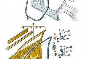 ДВЕРИ ПРАВЫЕ ЗАДНИЕ AUDI A3 8V СЕДАН 8V5833052C