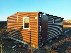 Дом с баней из двух модулей 6*5м