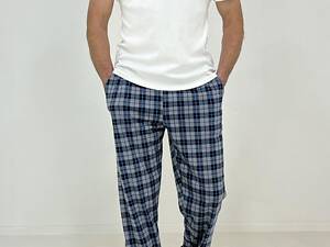 Домашні штани чоловічі Triko Клітинка 58-60 Різнокольорові (16434823-3)