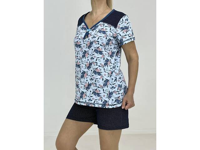 Домашній жіночий комплект Triko Натали 62-64 Різнокольоровий (56923827-4) - Фото 2