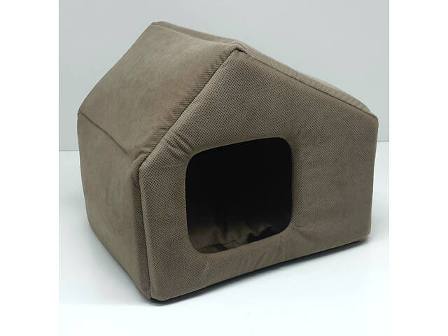 Будиночок для собак і котів Бліц коричневий - Фото 2