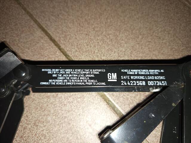 Домкрат для Opel Vectra C оригинал 24423568 - Фото 3