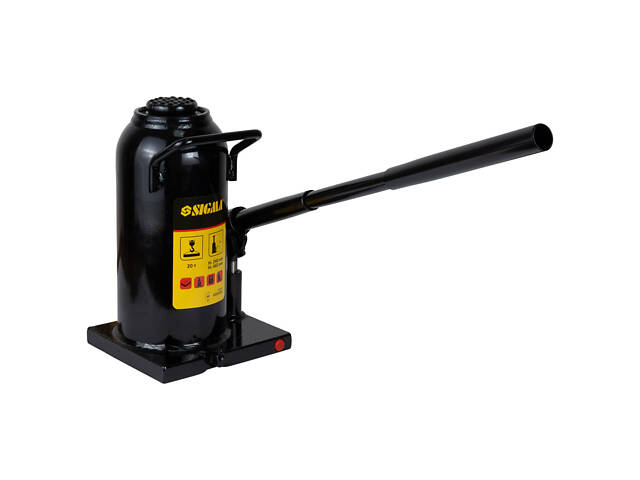 Гідравлічний пляшковий домкрат 20т H 242-452мм SIGMA (6101201) - Фото 3