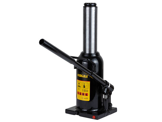 Гідравлічний пляшковий домкрат 20т H 242-452мм SIGMA (6101201) - Фото 5