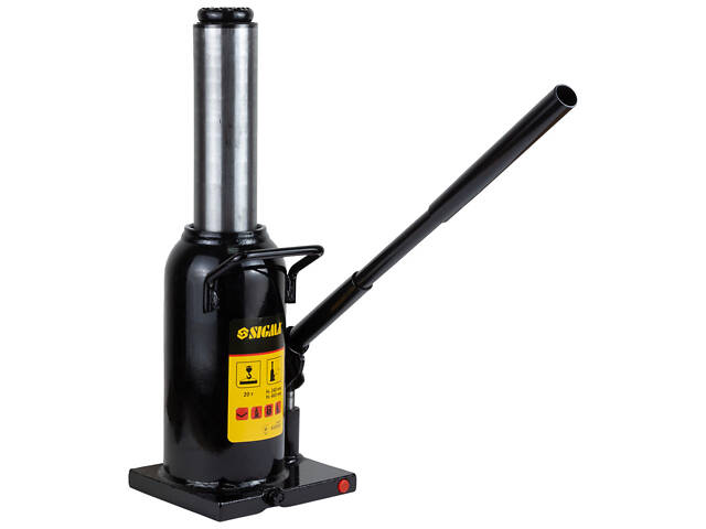 Гідравлічний пляшковий домкрат 20т H 242-452мм SIGMA (6101201) - Фото 6