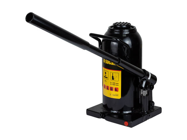 Гідравлічний пляшковий домкрат 20т H 242-452мм SIGMA (6101201) - Фото 7