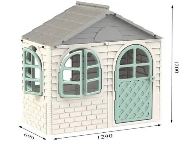 Будиночок для дітей Gardentoys 02550/15 (маленький) (сіро-бірюзовий) - Фото 4