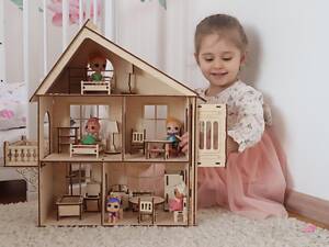 Будиночок для LOL з меблями та рухомим ліфтом