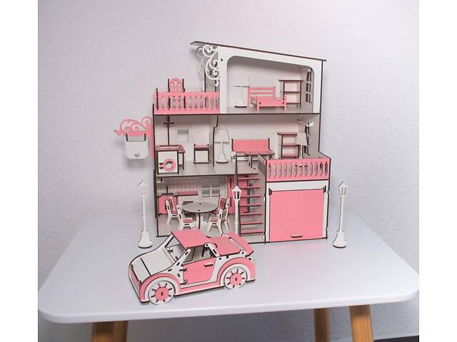 Будиночок із гаражем і машинка в комплекті - Фото 6