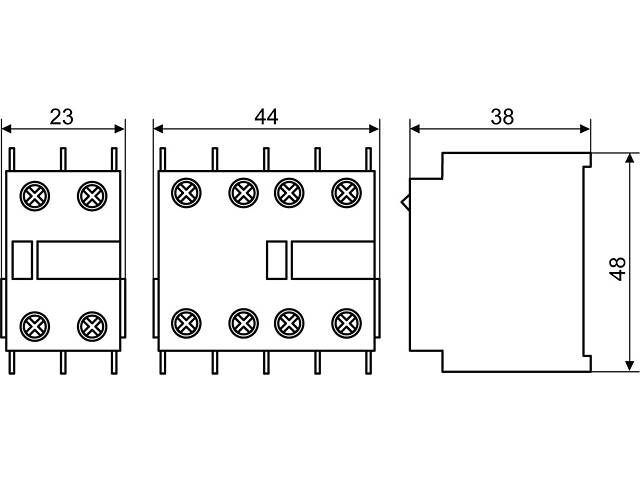 Дополнительный контакт 1NO 1NC [A0040050009] ДК-11 (LA1-D11) АСКО - Фото 4