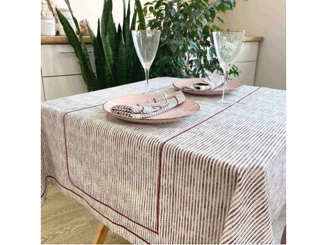 Стежка на стіл Прованс Avantime Мираж Бордо 40х140 см (17313) - Фото 2