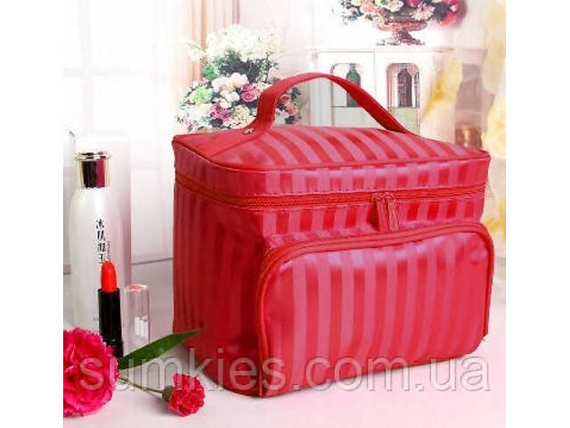 Дорожня косметичка, б'юті кейс 5L Trip Story 17x22x15 червоний - Фото 1